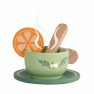 Žaislinis medinis arbatos indų rinkinys su padėklu | Classic World CW50576